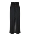 Balenciaga Layered Tailored Trousers In Black