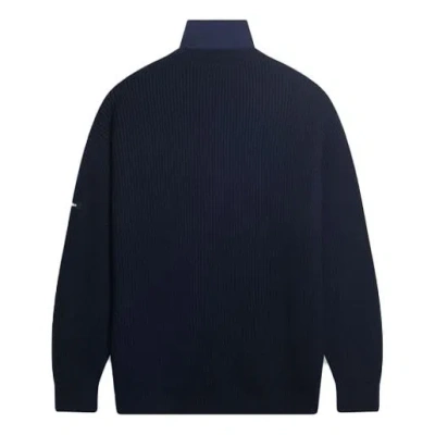 Balenciaga Layered Tromp Loeil Knit Sweater 'navy'