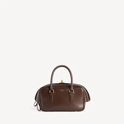 Balenciaga Le 7 Bowling Mini Handbag In Brown