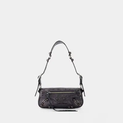 Balenciaga Le Cago Sling Xs Shoulder Bag -  - Leather - Grey In Black