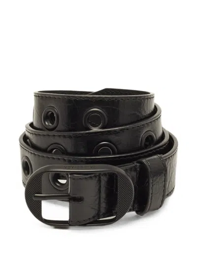 Pre-owned Balenciaga Le Cagole Buckle Belt In Black