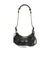 Balenciaga Borsetta A Tracolla Le Cagole Xs Con Lavorazione Coccodrillo Da Donna In Nero In Black