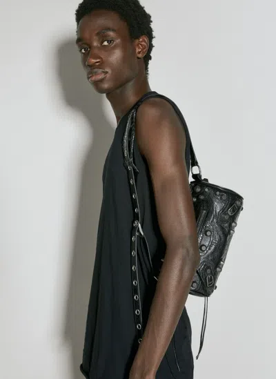 Balenciaga Le Cagole Crossbody Bag In Black