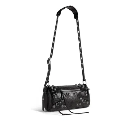 Balenciaga Le Cagole Leather Tote Bag In Black