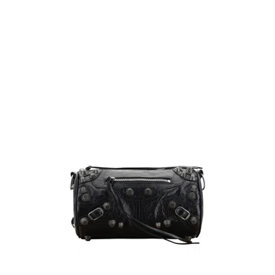 Balenciaga Le Cagole Leather Bag In Black