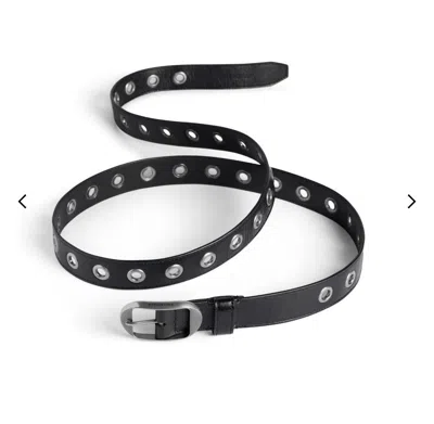 Pre-owned Balenciaga Le Cagole Leather Belt In Black