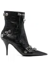 Balenciaga Cagole 50 Ankle Boots In Lamb Leather