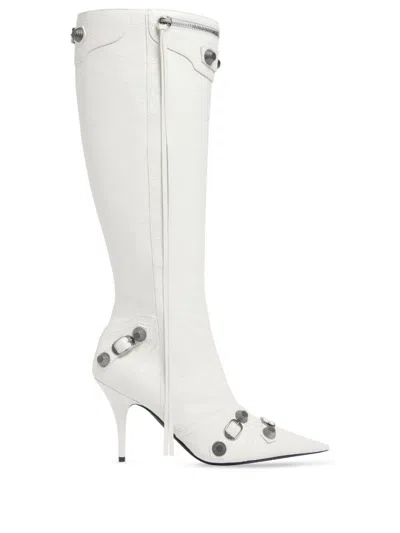 BALENCIAGA LE CAGOLE LEATHER BOOTS