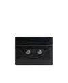 Balenciaga Le Cagole Leather Cardholder In Black