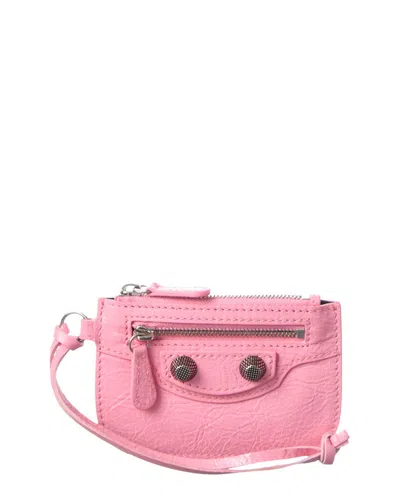 Balenciaga Le Cagole Leather Coin Purse In Pink