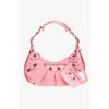 Balenciaga Le Cagole Leather Cross-body Bag In Pink