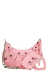 Balenciaga Women Pink Nappa Leather Le Cagole Xs Crossbody Bag In Pink
