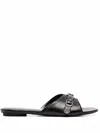 Balenciaga Open-toe Sandals With Decorative Buckle Detail