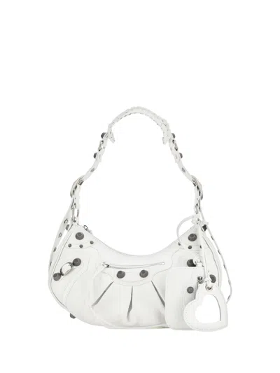 BALENCIAGA LE CAGOLE LEATHER SHOULDER BAG