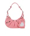 Balenciaga Women Pink Nappa Leather Le Cagole Xs Shoulder Bag In Pink