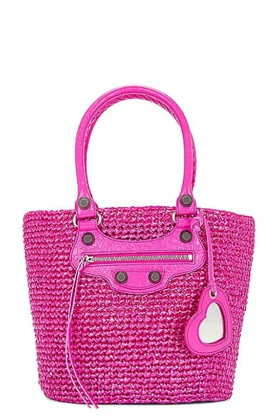 Balenciaga Le Cagole Medium Panier Bag In Light Pink