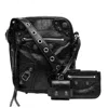 Balenciaga Black Leather Le Cagole Men Crossbody Bag In Black