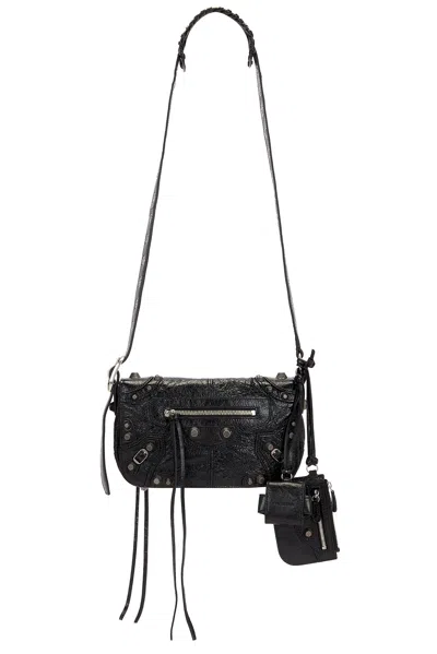 Balenciaga Le Cagole Leather Tote Bag In Black
