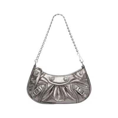 Pre-owned Balenciaga Le Cagole Mini Bag With Chain 'silver'