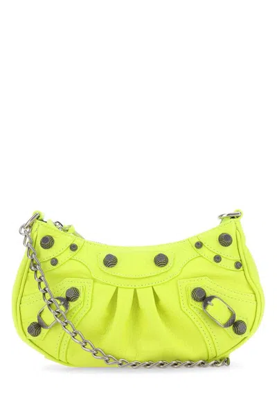 Balenciaga Le Cagole Mini Shoulder Bag In Yellow