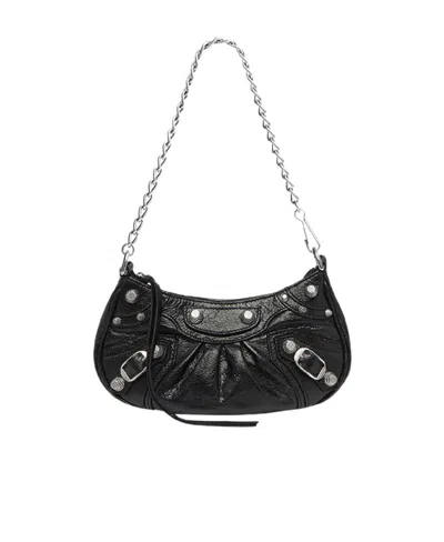 Balenciaga Borsa Le Cagole Mini Con Catena Da Donna In Nero In Black
