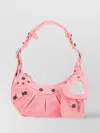 Balenciaga Le Cagole Modal Cotton Blend Shoulder Bag In Pink