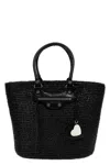 Balenciaga Large Structured Raffia Shopping Bag
