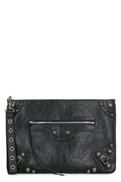 Balenciaga Le Cagole Pouch In Black