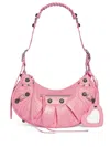 BALENCIAGA LE CAGOLE S LEATHER SHOULDER BAG