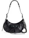 Balenciaga Le Cagole S Leather Shoulder Bag In Black