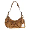 Balenciaga Shoulder Bag With Adjustable Strap And Studs In Brown