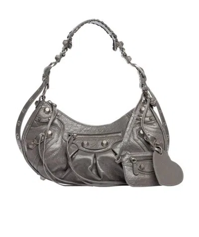 Balenciaga Le Cagole S Shoulder Bag In Gray