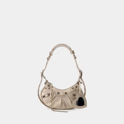 Balenciaga Le Cagole Sho Xs Crossbody -  - Leather - Beige In Neutral