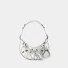 Balenciaga Heart Mirror Shoulder Bag In Silver