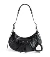Balenciaga Le Cagole S Leather Shoulder Bag In Black