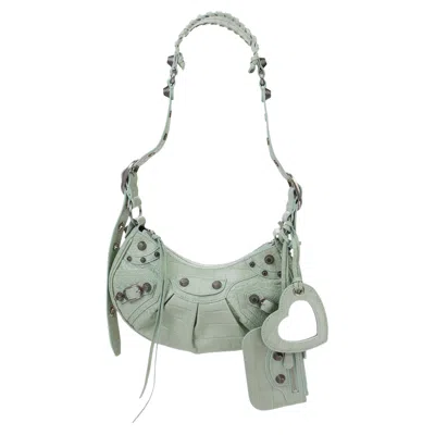 Pre-owned Balenciaga Le Cagole Shoulder Bag 'light Green'
