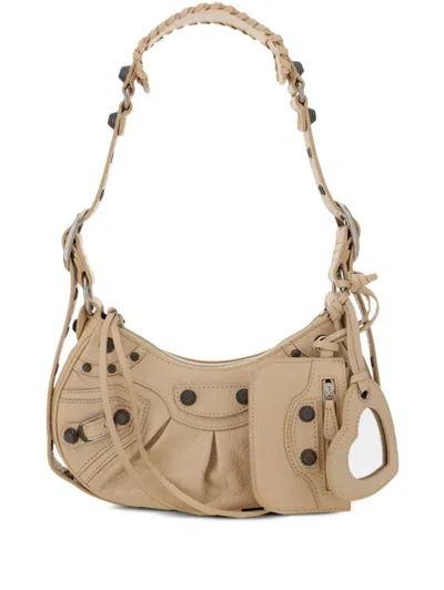 Balenciaga Le Cagole Shoulder Bag In Neutrals
