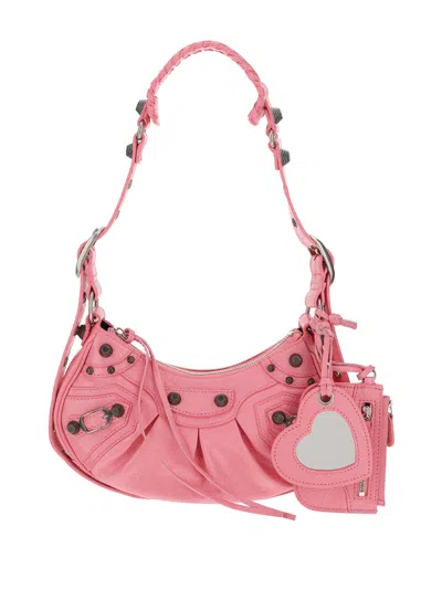 Balenciaga Le Cagole Shoulder Bag In Pink