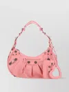 Balenciaga Women Pink Leather Le Cagole S Shoulder Bag In Pink