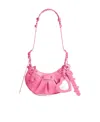 Balenciaga Women Le Cagole Xs Leather Shoulder Bag In Pink