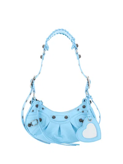 Balenciaga Le Cagole Shoulder Bag In Sea Blue