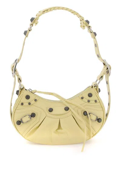 Balenciaga Le Cagole Shoulder Xs Bags In Yellow