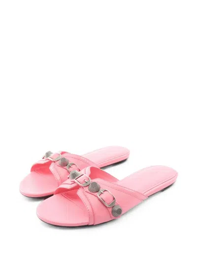 Pre-owned Balenciaga Le Cagole Slide Sandals In Pink