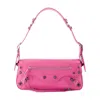 Balenciaga Le Cagole Sling Small Varnished Leather Shoulder Bag In Pink
