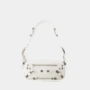 Balenciaga Extra Small Le Cagole Lambskin Leather Shoulder Bag In White