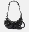 Balenciaga Le Cagole Xs Leather Shoulder Bag In Black