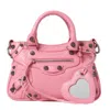 Balenciaga Le Cagole Small Shoulder Bag In Pink In Pink
