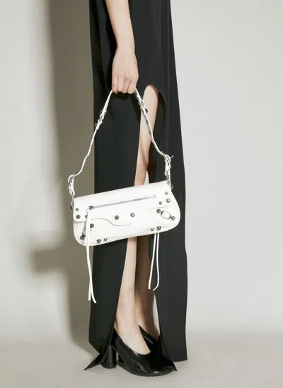 Balenciaga Le Cagole Small Sling Shoulder Bag In White