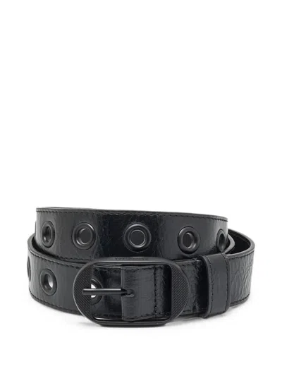 Pre-owned Balenciaga Le Cagole Studded Belt In Black