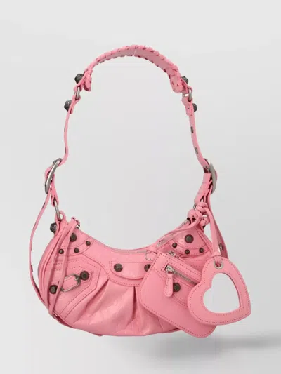 Balenciaga Le Cagole The Xs Leather Bag In Pink